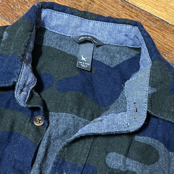 Eddie Bauer Boys True Flannel Shirt, Camo, Size S (7/8) - Picture 2 of 3